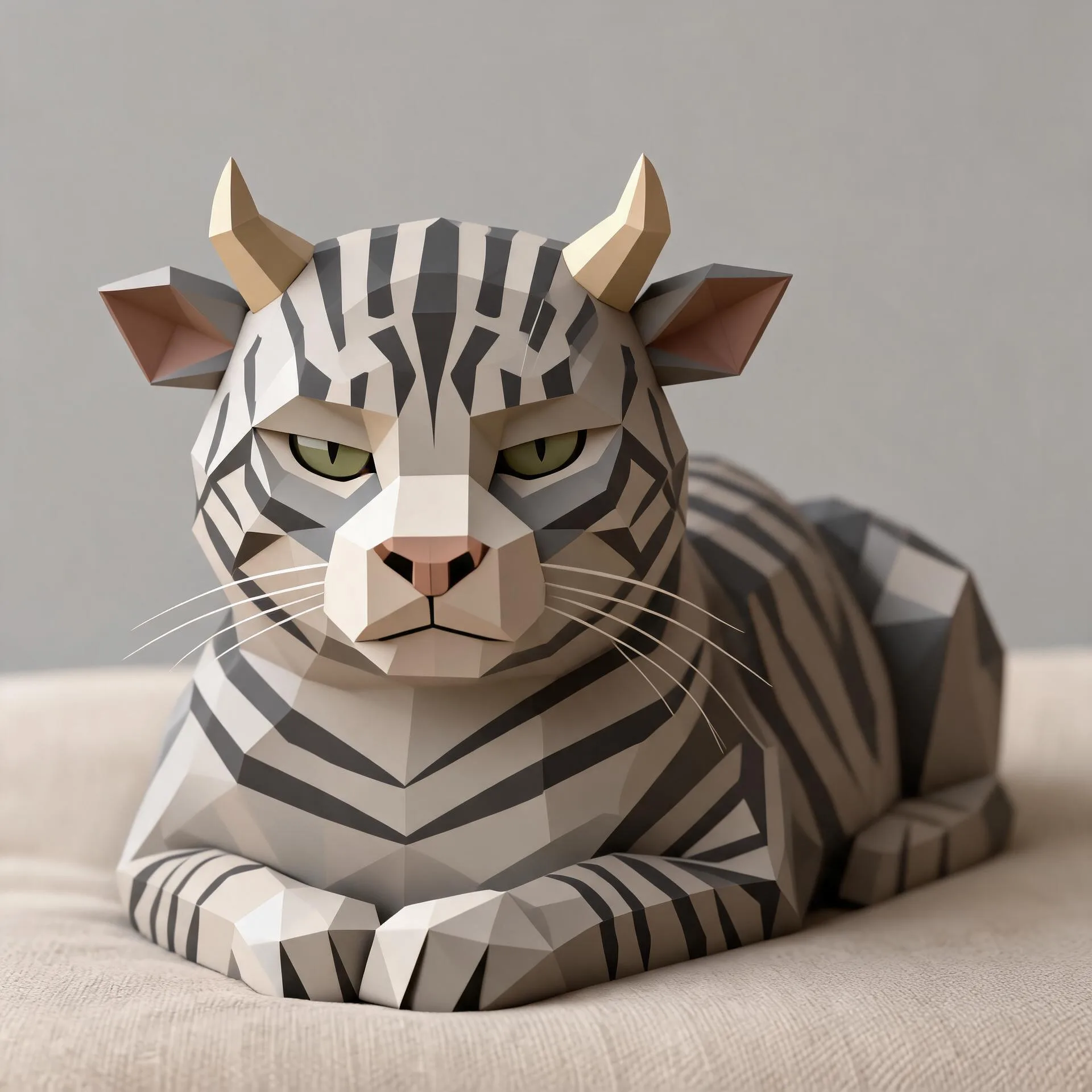 Cat transformed into a Niu Lai-inspired character